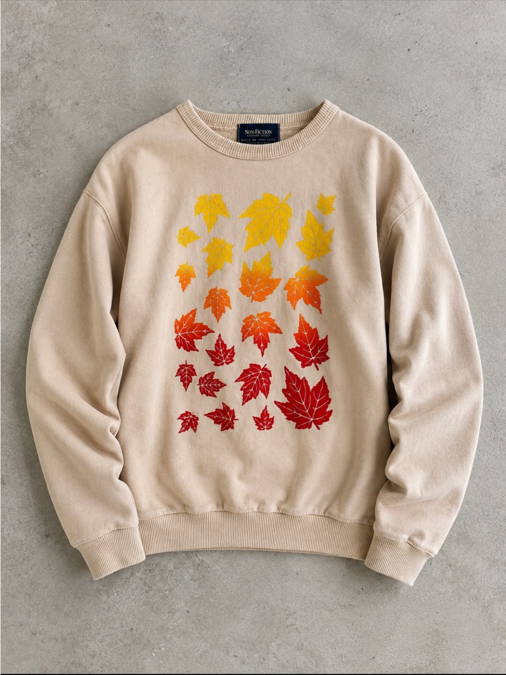 90s Non-Fiction Canadian Classics Maple Leaf Fall Sweatshirt Adult Medium Boxy